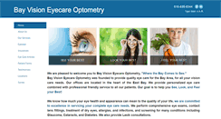 Desktop Screenshot of bayvisioneyecare.com