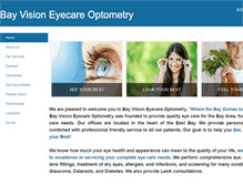 Tablet Screenshot of bayvisioneyecare.com